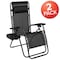 Flash Furniture Black Mesh Zero Gravity Lounge Chair, PK2 2-GM-103122SS-BK-GG - alternate 3